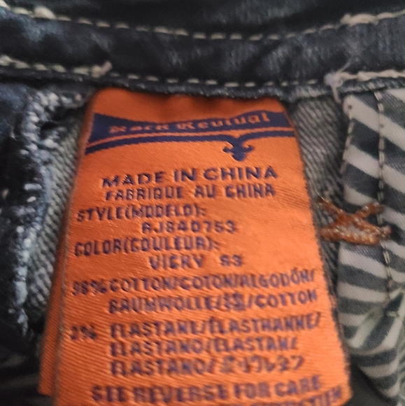 Rock Revival Blue Denim Jeans women's sz. 26 embellished pockets - Picture 8 of 11